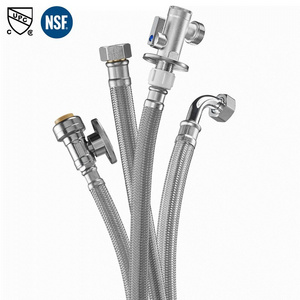 6. cUPC NSF approved faucet wachine machine dishwasher toilet Stainless steel 304 braided metal hydraulic flexible hose