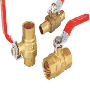 35. cUPC NSF approved 1/2" 3/4" 1" F1807 F1960 Brass lead free Pex ball Valve to USA CANADA Market