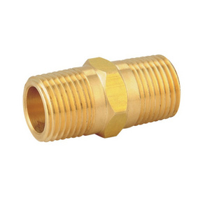 GJ614343-01 1/2 NPT"x1/2"NPT Brass gas tube garden hose quick Adapter hose Connector forged fitting