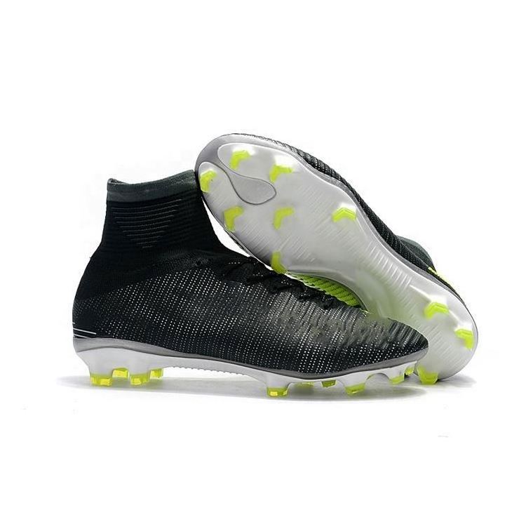 Manufacturer Mens Football Boots Wholesale High Ankle Soccer Shoes