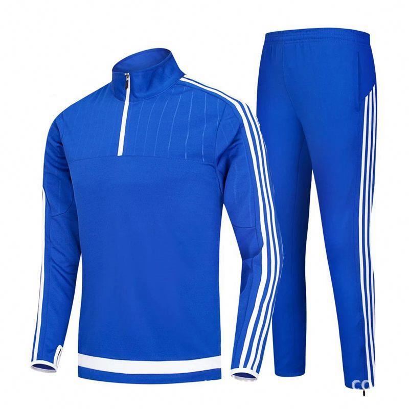 new design soccer training tracksuit thailand quality adult sports football track suit cheap