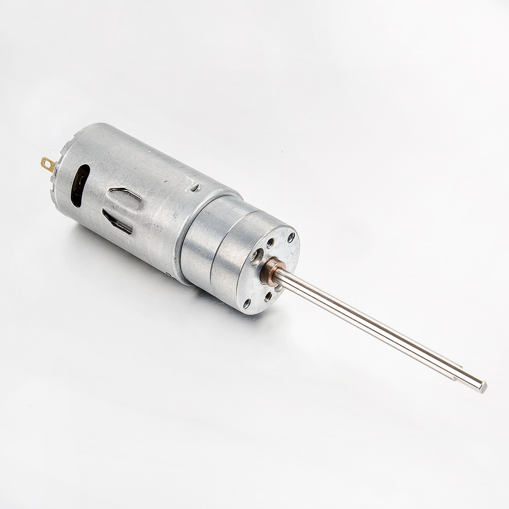 4mm Long Shaft 12volt 390/395 DC Motor with 25mm Gearbox Small Slow Rotating Motor for Electric Valve / Robotic Hobbies