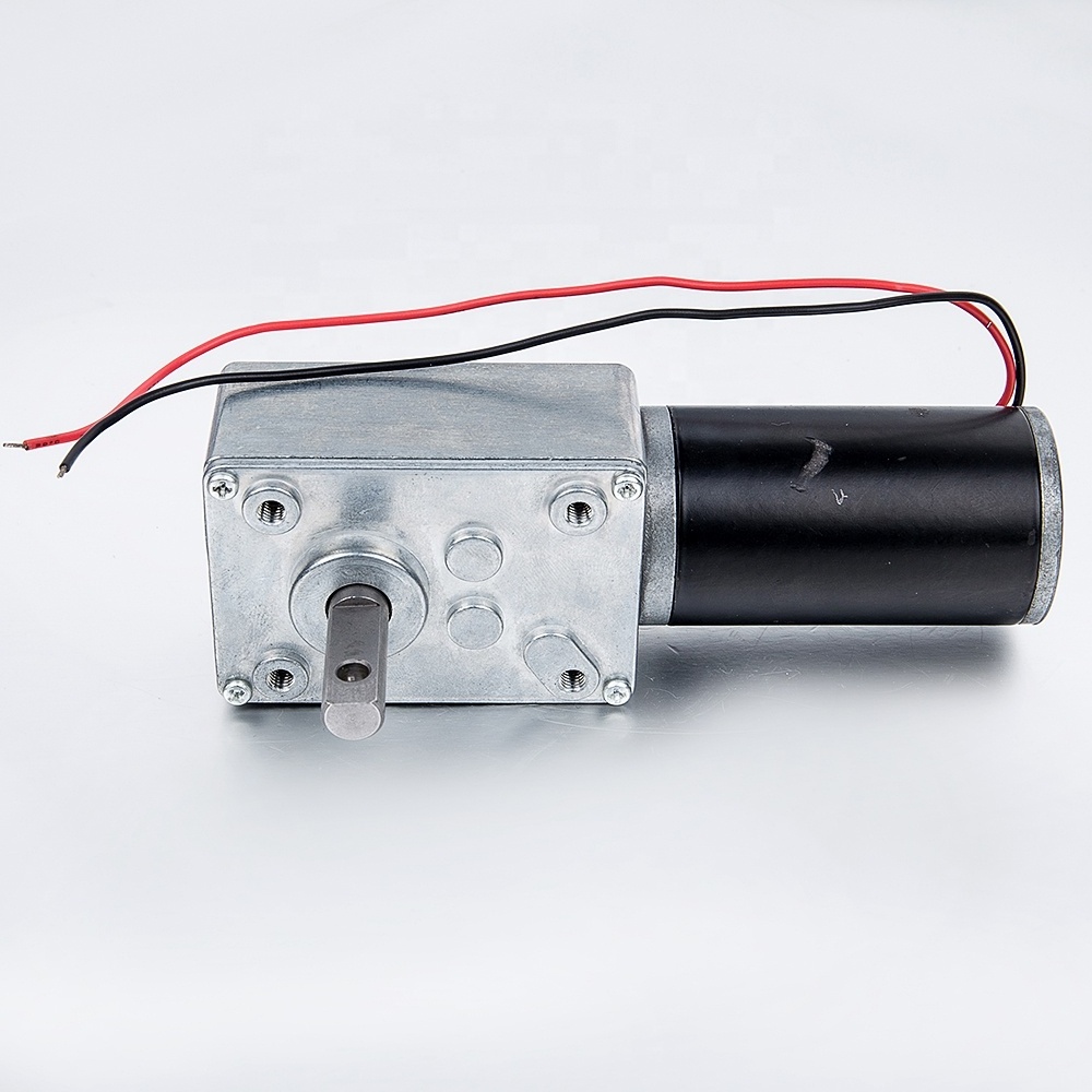 4058-31ZY 58mm High Torque and Power Rohs Material 12v  24v  DC Worm Brush Gear Motor for Robots