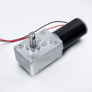 4058-31ZY 58mm High Torque and Power Rohs Material 12v  24v  DC Worm Brush Gear Motor for Robots