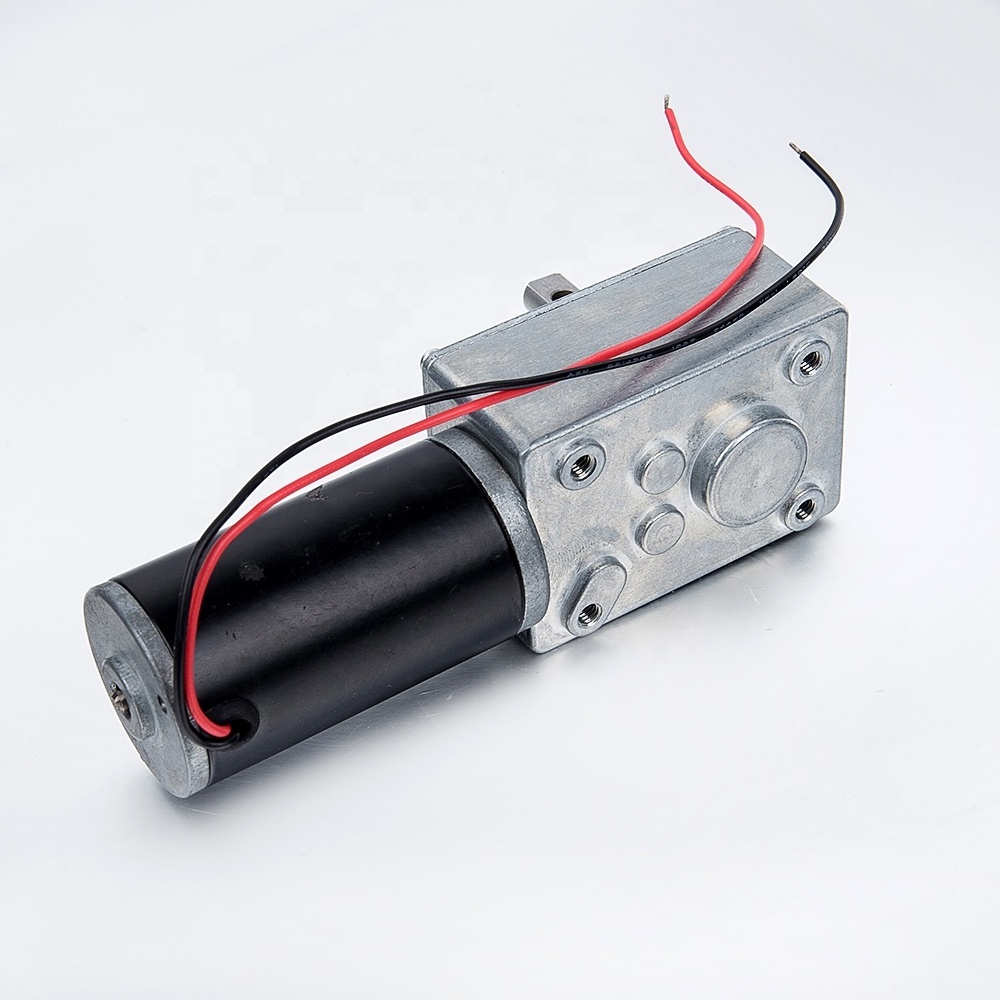 4058-31ZY 58mm High Torque and Power Rohs Material 12v  24v  DC Worm Brush Gear Motor for Robots