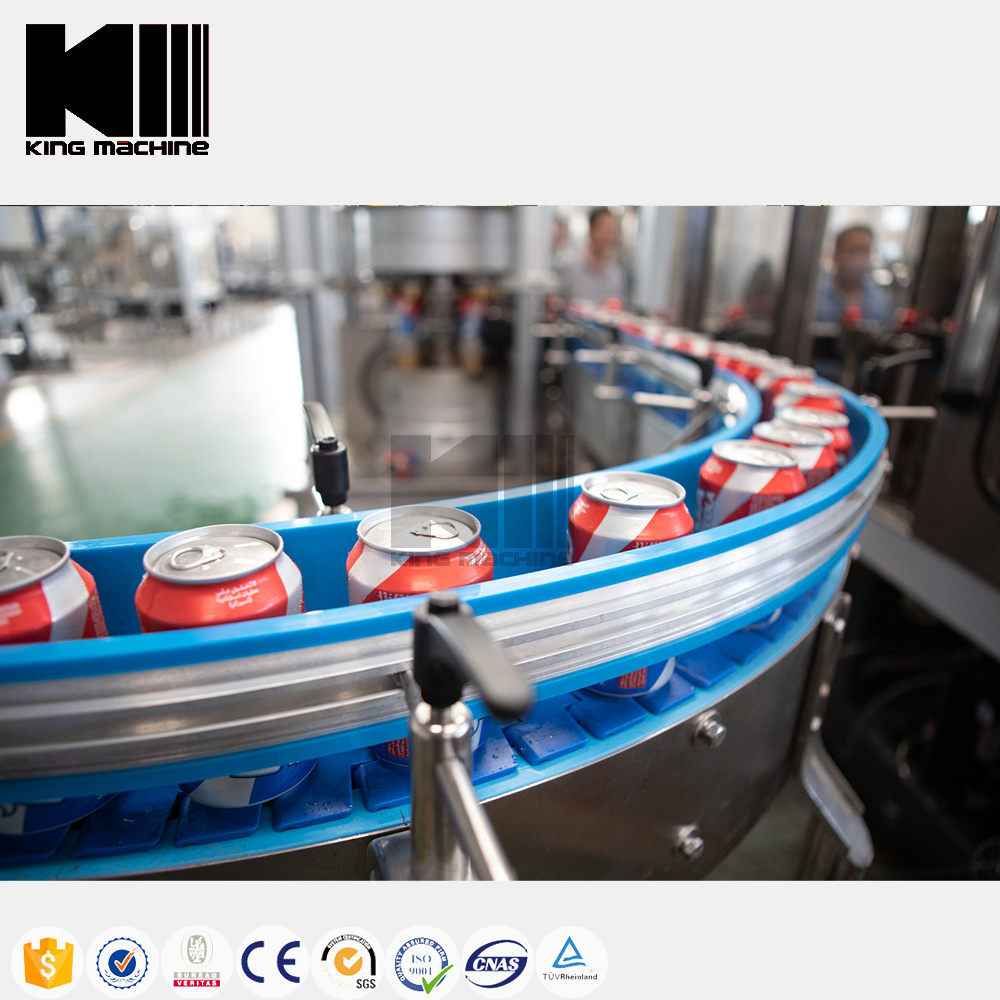 carbonated drink can filling sealing machine GT series metal beer tin pull-tab cans filler and seamer