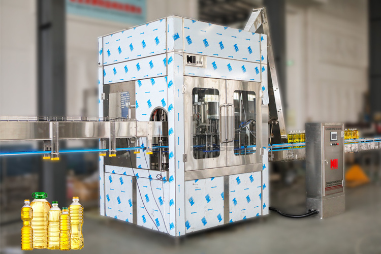 Edible Oil Filling Machine / Packing Machine For Plastic Bottles