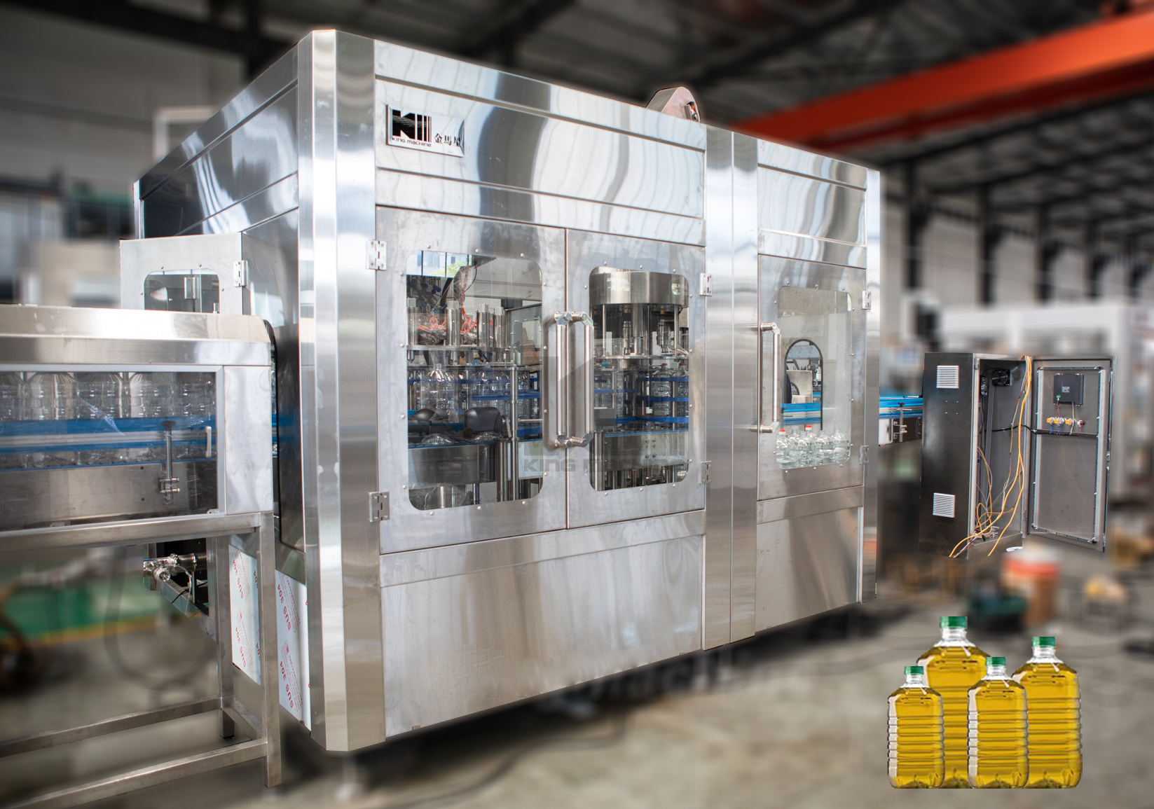 Edible Oil Filling Machine / Packing Machine For Plastic Bottles