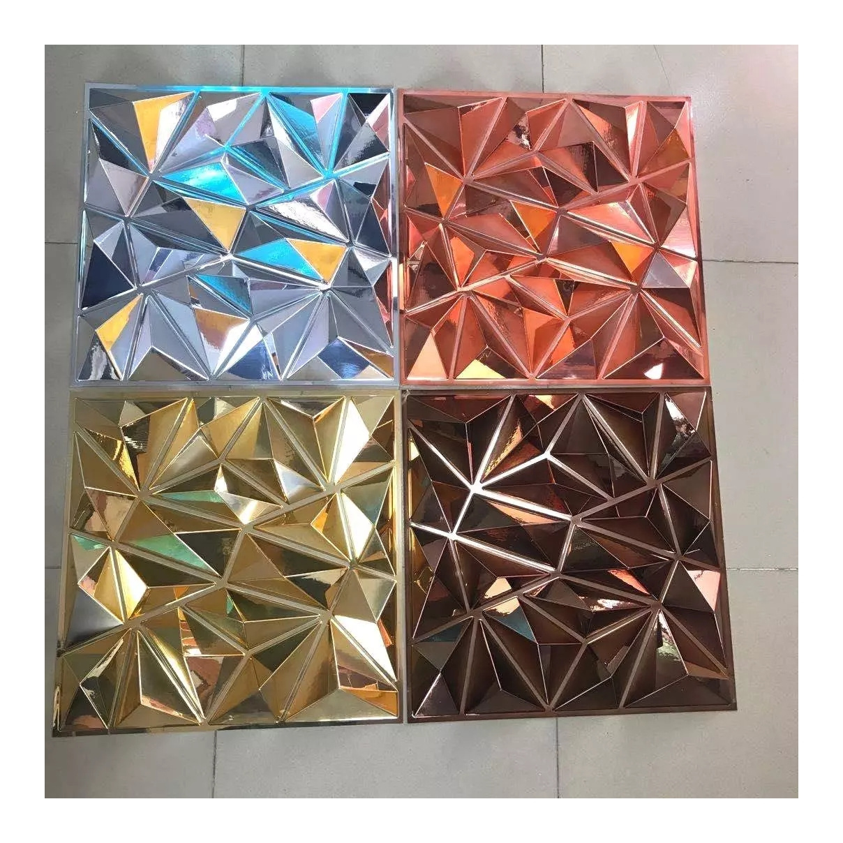 Modern designs pvc interior wall panel, Wall Covering Geometric ...