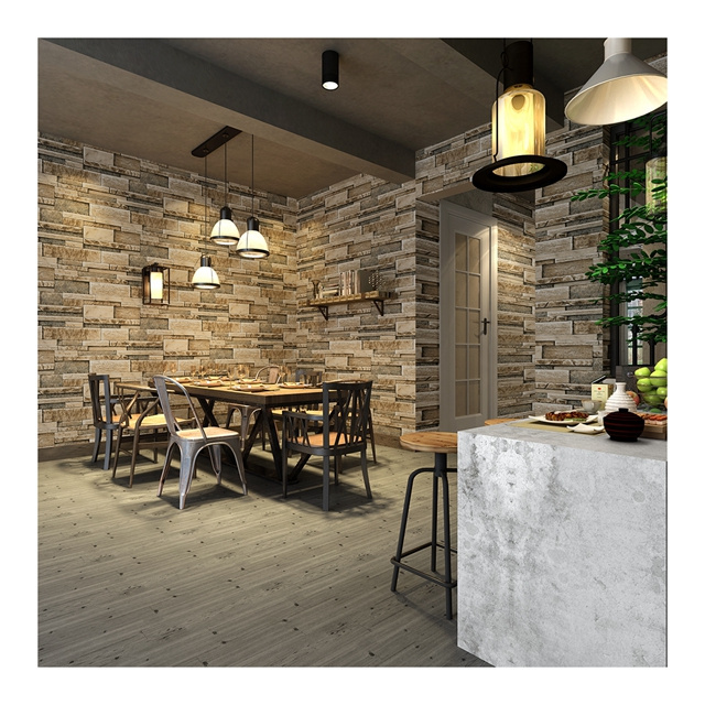 Restaurant Living room clothing shop  wall paper 3D brick wallpapers for home decor