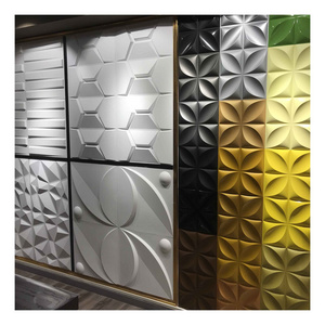 For bedroom waterproof pvc ceiling decorative 3d panel,  tv background leather wall panels