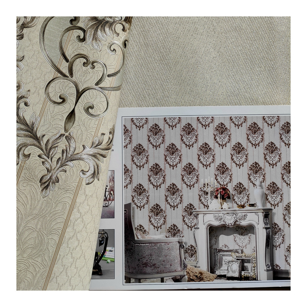 designs damask wallpaper pvc wall paper flower style wallpaper home decor