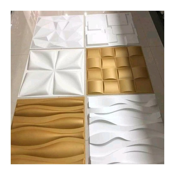 For bedroom waterproof pvc ceiling decorative 3d panel,  tv background leather wall panels