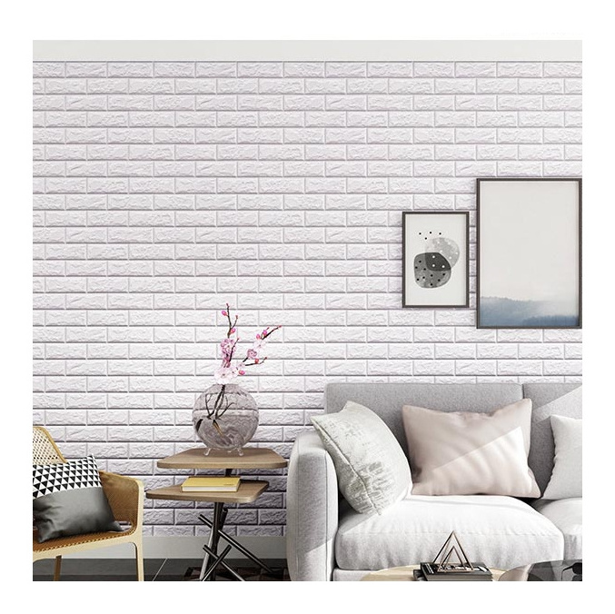 colourful Self adhesive foam wall sticker 3d brick wall sticker paper home decor