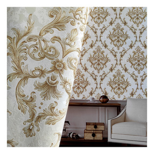 Damask designs wallpaper room 3d pvc wallpaper for walls decorative wallpaper for restaurant