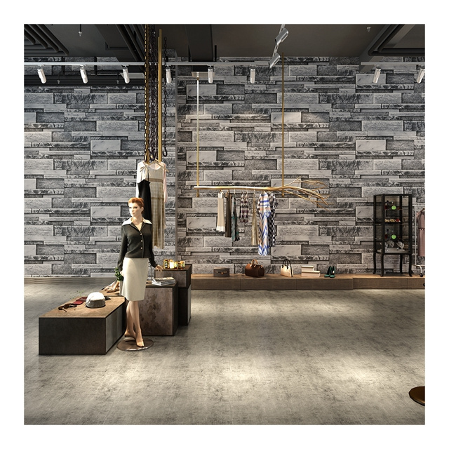 Restaurant Living room clothing shop  wall paper 3D brick wallpapers for home decor