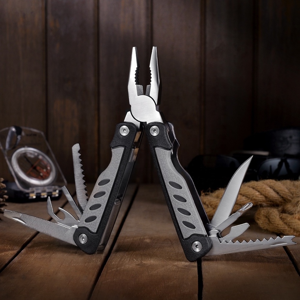 High quality EDC 13 In 1 Needle Nose Multi Functional Multi Tool Pliers Pocket Multi Tools with nylon bag plier