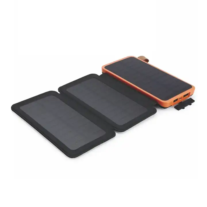 Foldable Solar Power Bank 20000mah Outdoor hiqh quality waterproof mobile cell phone charger solar power bank charger 20000mah