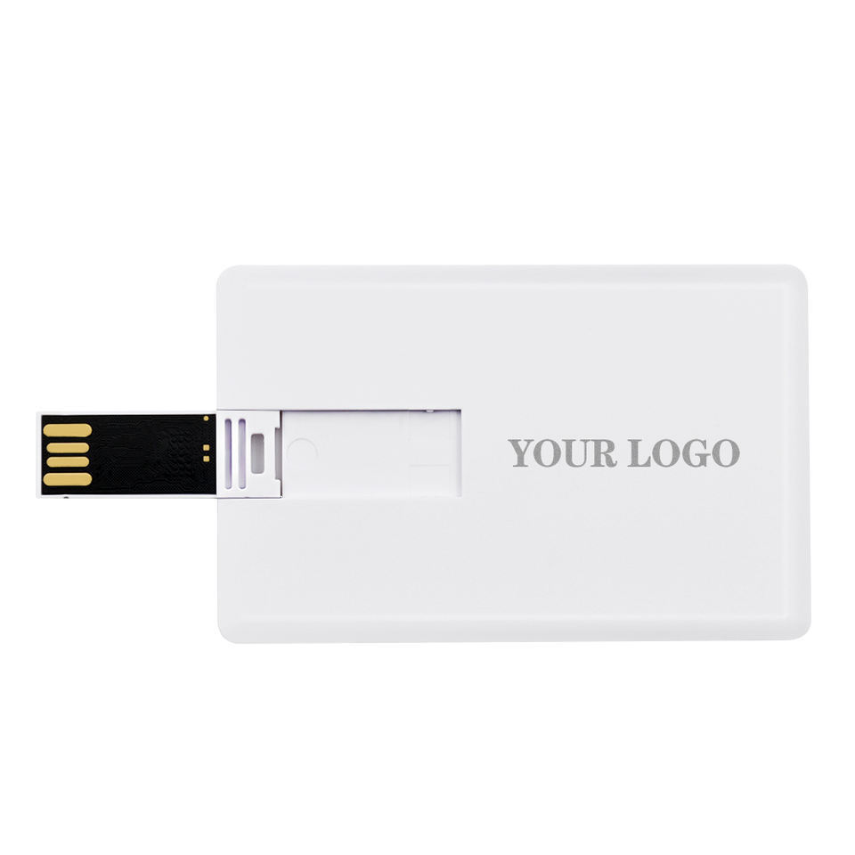 Business Card USB 2.0 Full Color Printing Popular Gift Advertising 8GB Plastic Pendrive 16GB Credit Card USB Flash Drive