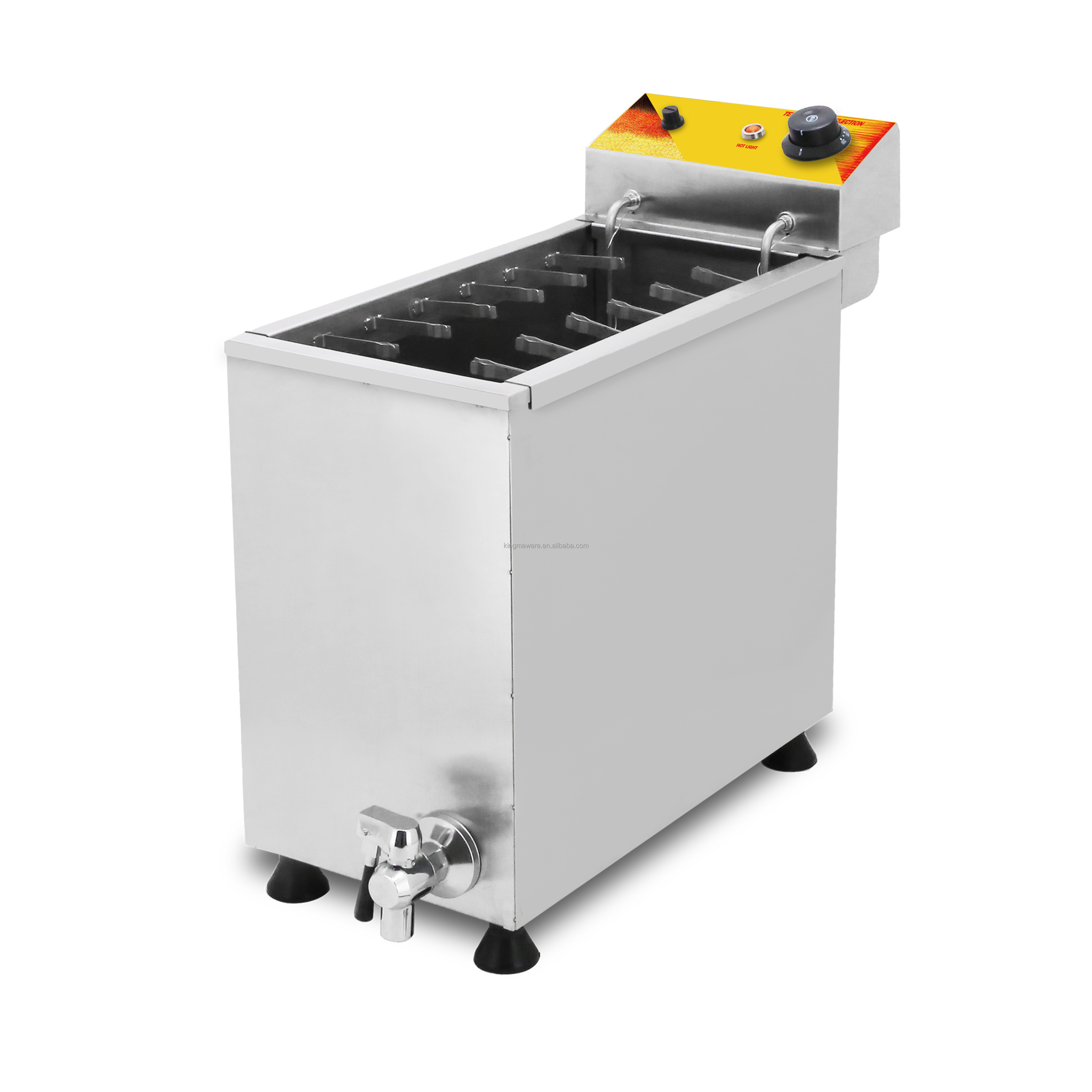 snack food machine electric 3000w cheese hot dog frying maker kitchen corn hot dog fryer machine