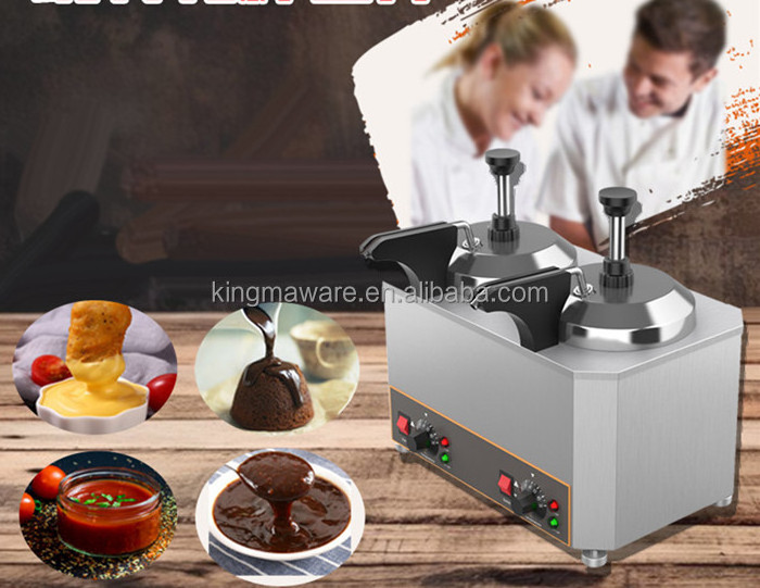 2024 new mini hot chocolate soy sauce filling spread warmer sauce dispenser stainless steel