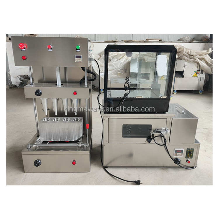 Pizza Cone Mould Maker Automatic Cone Baking Machine / Ice Cream Cone Making Machine / Pizza Waffle Cone Production Line