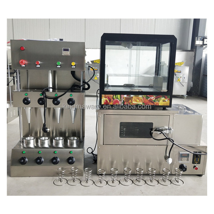 Pizza Cone Mould Maker Automatic Cone Baking Machine / Ice Cream Cone Making Machine / Pizza Waffle Cone Production Line