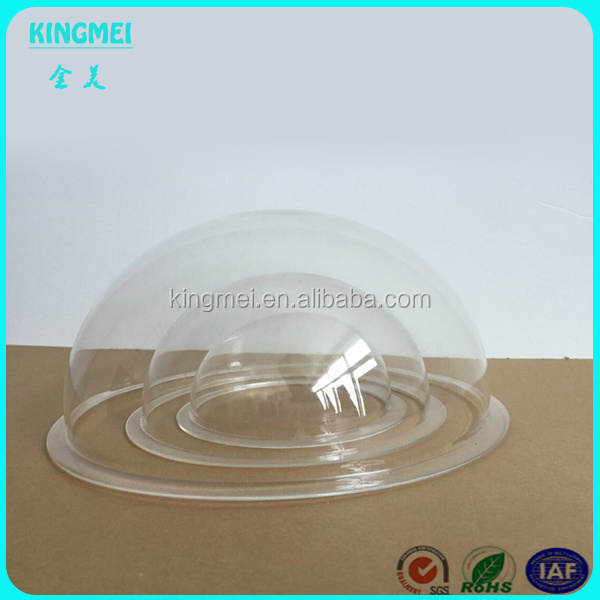 Custom Large Clear Acrylic Dome with Base Transparent colorful acrylic hemisphere acrylic half round ball