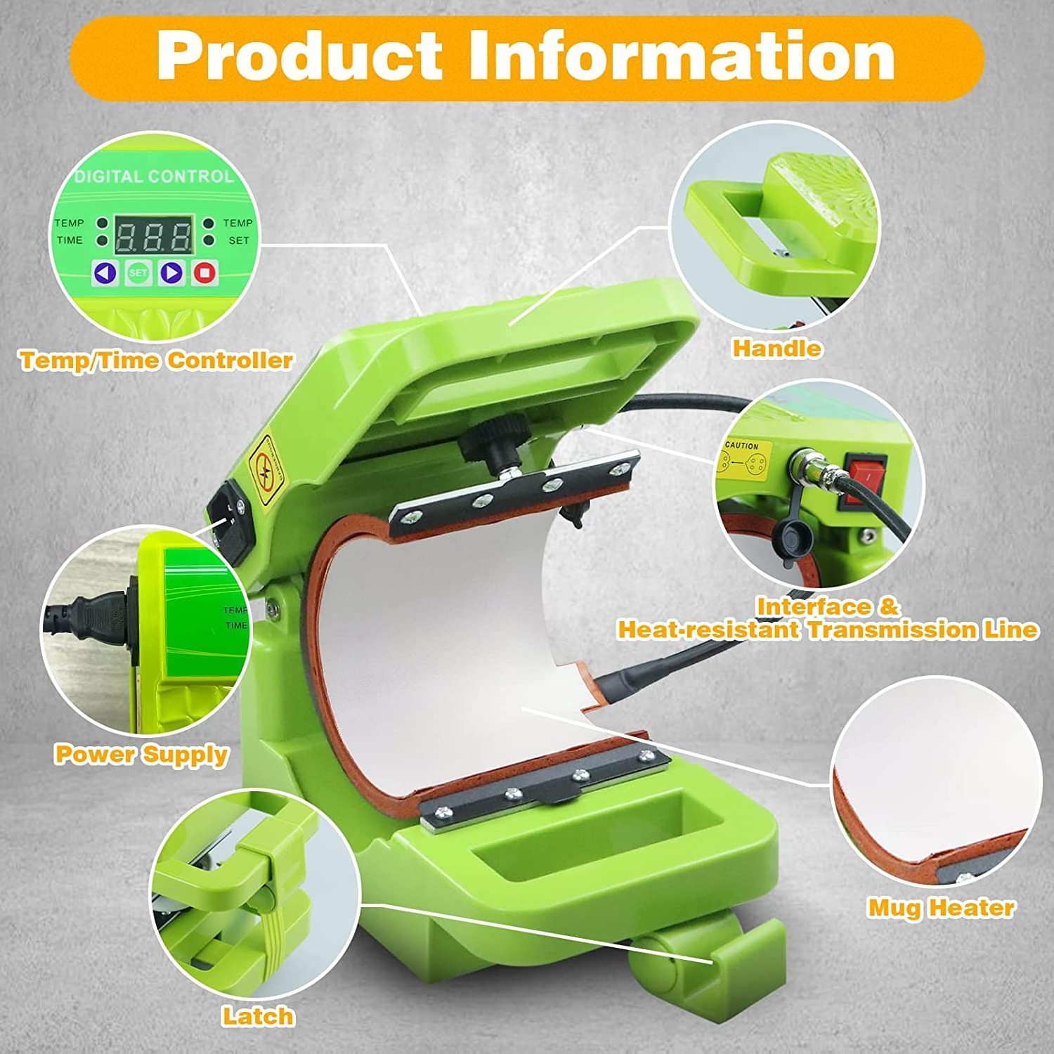 MG-001 Oem&odm Lightweight Mug Press, Easy Use Diy Mug Heat Press sublimation printer Sublimation Cup Heat Press Machines