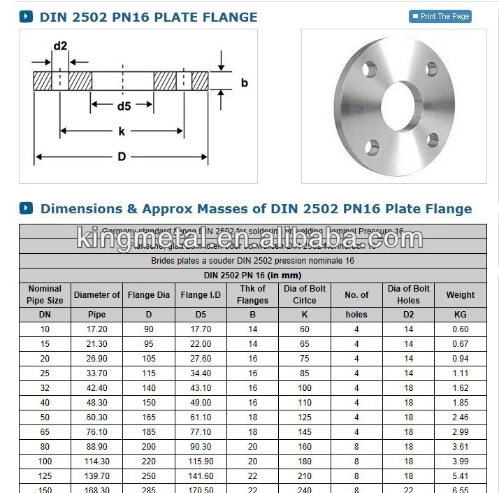 Abs PPR Ansi B16.5 B16.47 Pipe Fittings Flange