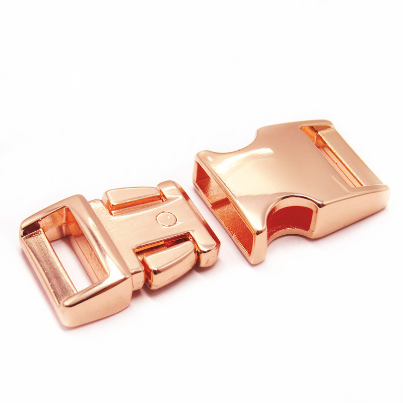 High Quality Zinc Alloy 16mm Custom Logo Adjustable Side Quick Release Buckles for Dog Collars