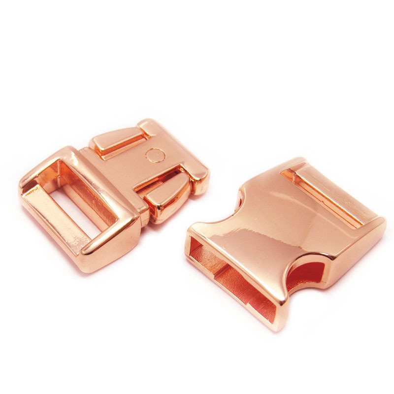 High Quality Zinc Alloy 16mm Custom Logo Adjustable Side Quick Release Buckles for Dog Collars