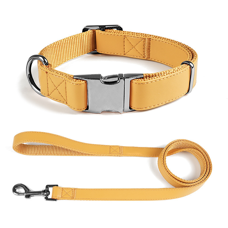 Manufacturer OEM/ODM Dog Accessories Small and Medium-Sized Nylon And Microfiber Dog Collar Leash Set