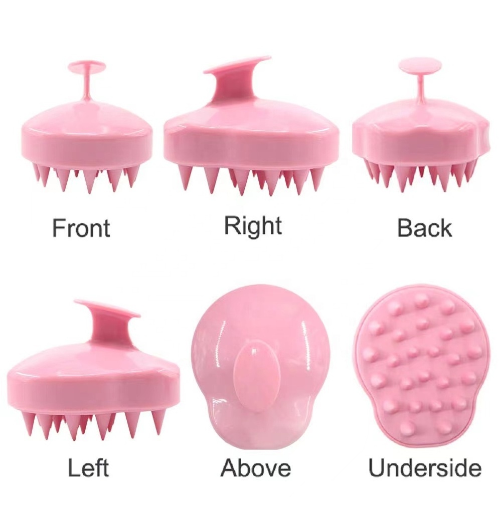 Scalp Massager Shampoo Brush with Soft Silicone Bristles for Hair Care Exfoliating Shower Hairbrush Hair Cleaning Scalp Scrubber