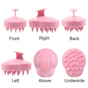 Scalp Massager Shampoo Brush with Soft Silicone Bristles for Hair Care Exfoliating Shower Hairbrush Hair Cleaning Scalp Scrubber