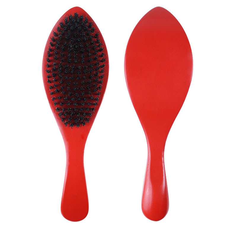 Custom Logo Wholesale Retail 100% Boar Bristle 360 Wave Brush For Boar Bristle Hair Man Facial Care Beard Brush