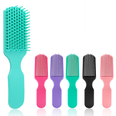 5 Color Women Tangled Hairbrush Scalp Massage Portable Comb Wet and Dry Curly Hair Comb Nine Claw Brush Salon Hair Styling Tool