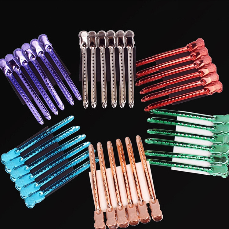 Steel Clips Dividing Duck Bill Clips Clamp Hair Styling Clips Hairpin Metal Hairdressing Sectioning For Salon Styling Tools