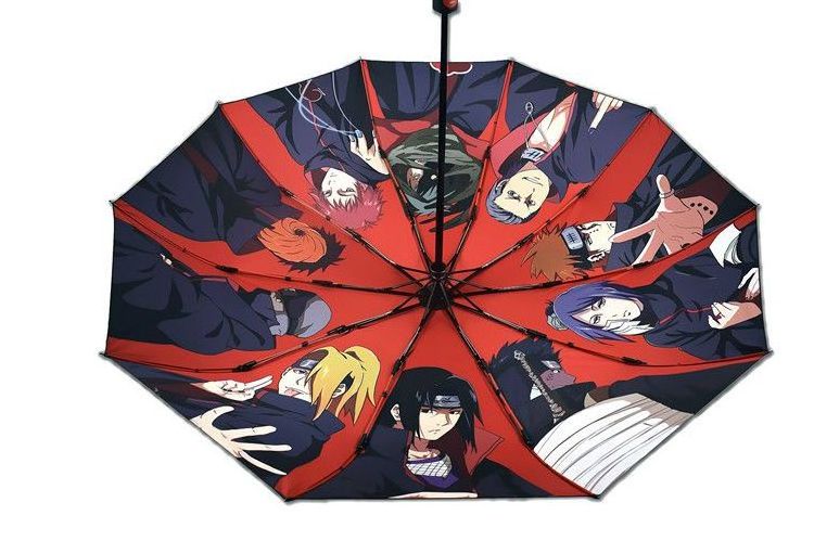 umbrella automatic anime Narutoes outdoor ninja windproof waterproof stick umbrellas