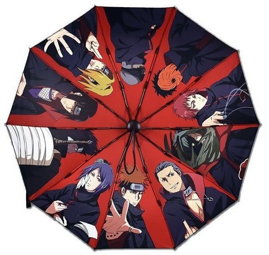 umbrella automatic anime Narutoes outdoor ninja windproof waterproof stick umbrellas