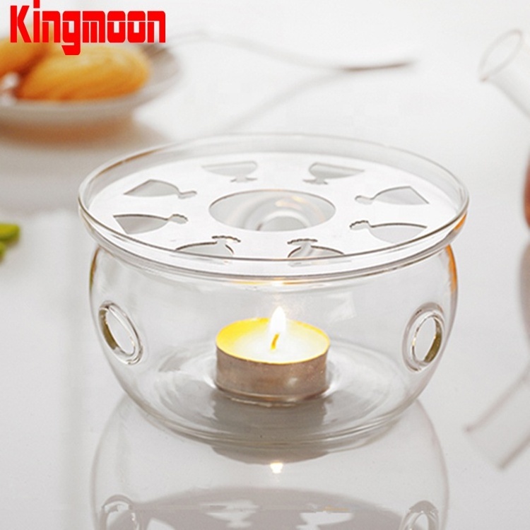 High Heat Resistant Borosilicate glass tea warmer / glass teapot warmer /glass warmer