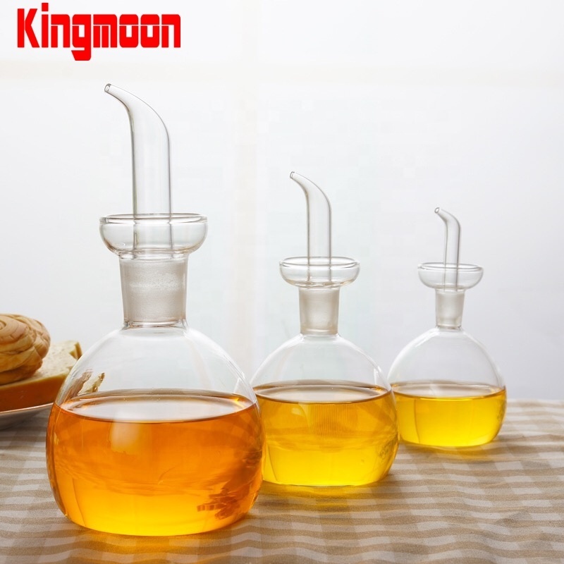 6.8oz / 200ml 300ml 500ml Hot sale kitchen glass oil dispenser / Olive Oil Dispenser Bottle / Oil Cruet