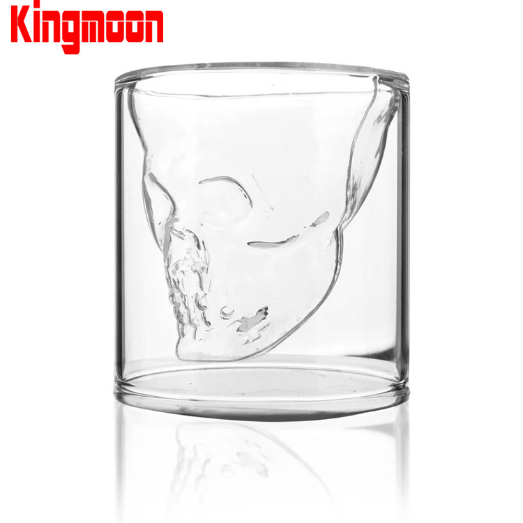 Halloween Party Creative Clear Double Wall Glass Wine Beer Whisky Cocktail Cup Bar Shot Glasses