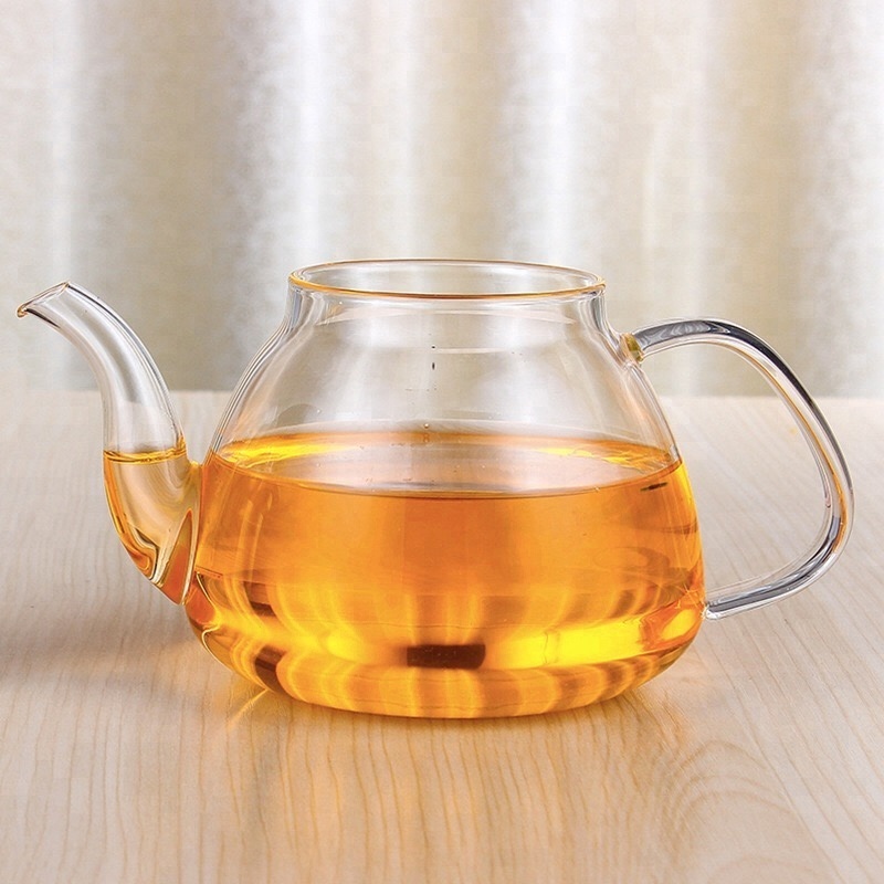 Magnetic Teapot and Tea Strainer Coffee & Tea Sets Sustainable Handblown Transparent High Quality Iced or Hot Borosilicate Glass