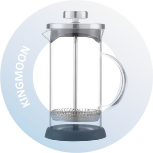 Wholesale High Quality Durable Clear High Borosilicate Glass Stainless Steel Coffee Maker French Press Coffee Maker