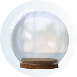 Factory Price Different Size Clear Glass Bell Dome with Cork Base for Home Festival Decoration