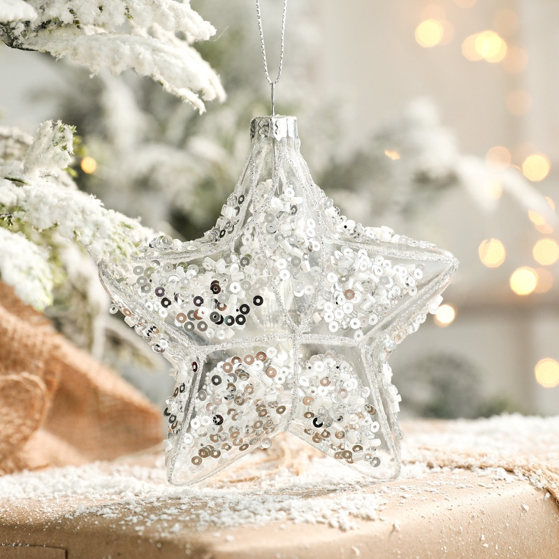 Wholesale Glass Christmas Ball Transparent DIY Ornaments Photo Ornament Ball