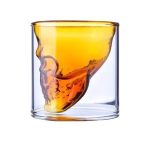 Halloween Party Creative Clear Double Wall Glass Wine Beer Whisky Cocktail Cup Bar Shot Glasses