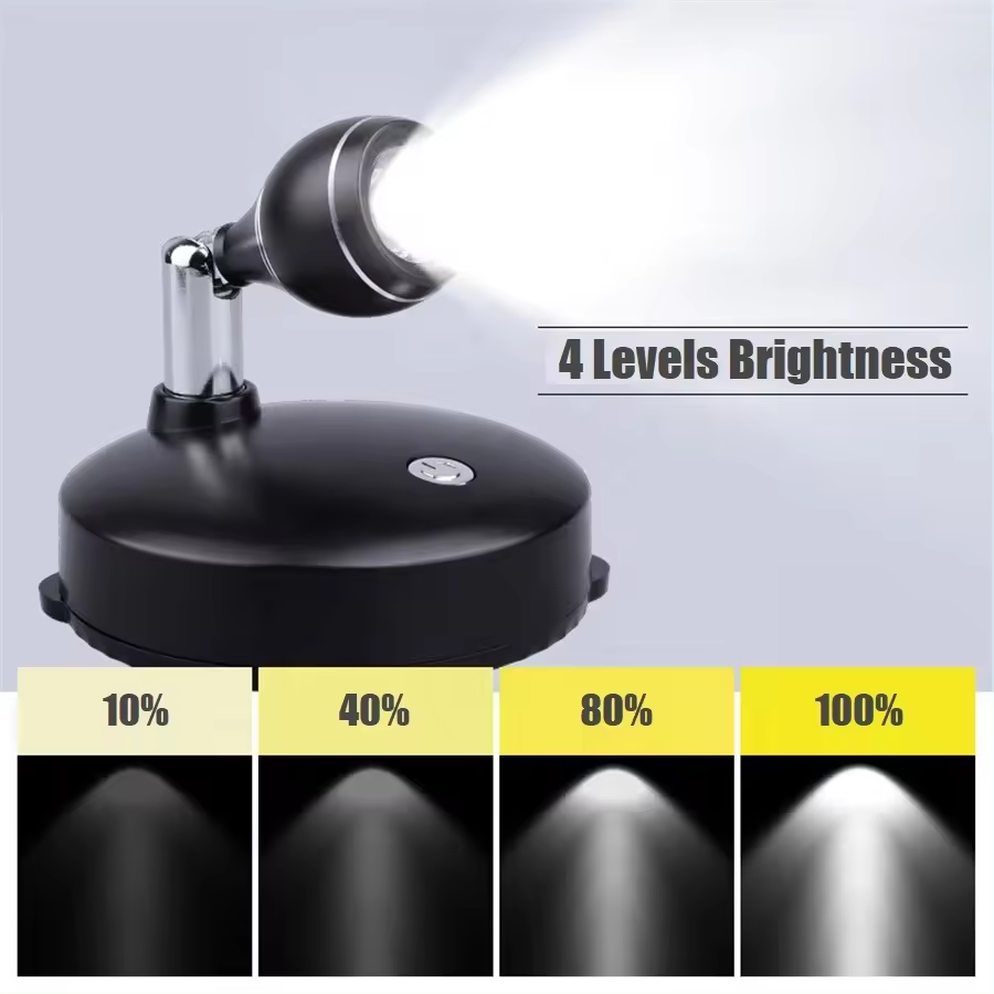 Wireless Spot Lights USB Rechargeable Cabinet Lights With Remote Control Dimmable LED Spotlight For Jewelry Showcase Closet