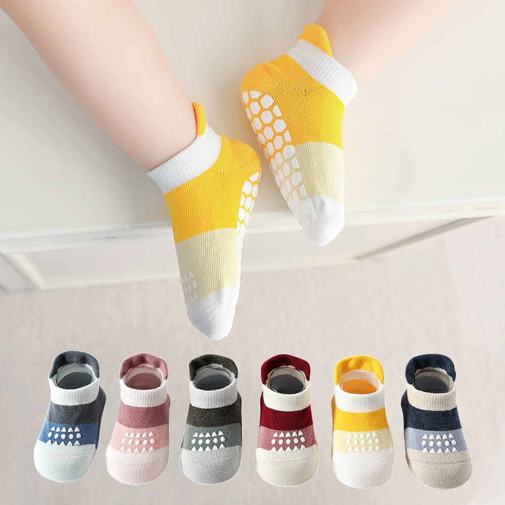 Baby non-slip glue floor socks baby perspiration breathable boat socks grip socks soccer